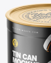 Metallic Tin Can Mockup