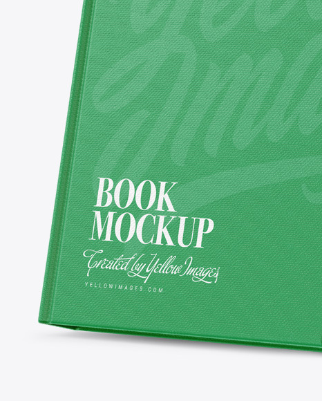 Hardcover Books w  Fabric Cover Mockup PSD #4