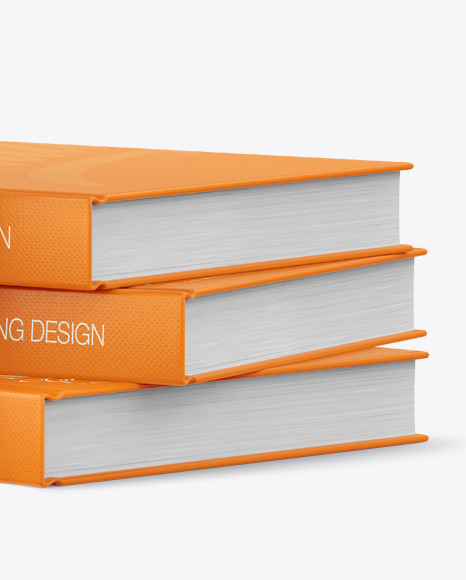 Hardcover Books w  Fabric Cover Mockup PSD #7