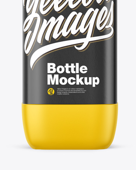 Matte Plastic Bottle Mockup PSD #6