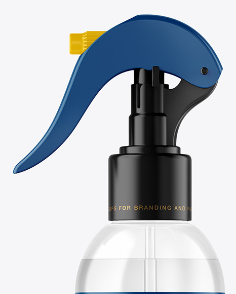 Clear Spray Bottle Mockup In Bottle Mockups On Yellow Images Object Mockups