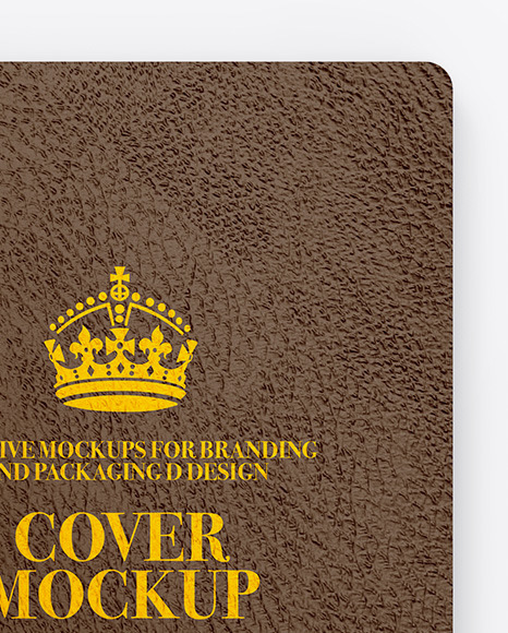 Download Leather Cover Mockup in Stationery Mockups on Yellow ...