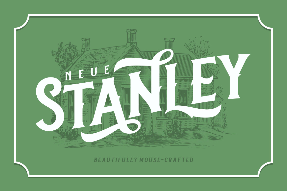 Neue Stanley In Fonts On Yellow Images Creative Store