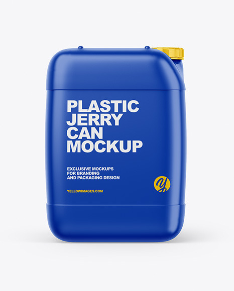 Download Plastic Jerry Can Mockup In Jerrycan Mockups On Yellow Images Object Mockups PSD Mockup Templates