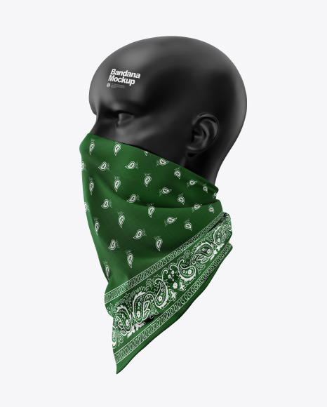 Download Bandana Face Mask Mockup Yellowimages Mockups