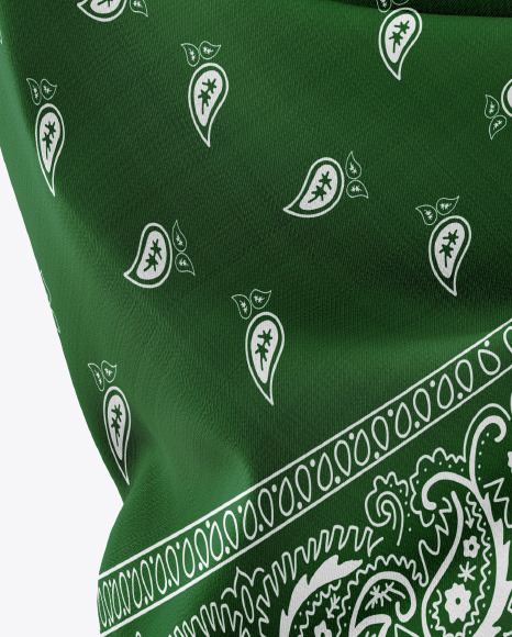 Download Bandana Mockup in Apparel Mockups on Yellow Images Object ...