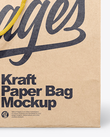 Kraft Paper Bag Mockup PSD #1