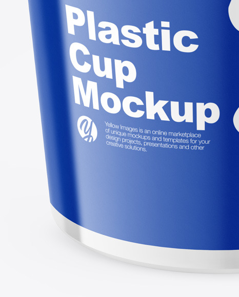 Download Plastic Yogurt Cup Mockup In Cup Bowl Mockups On Yellow Images Object Mockups PSD Mockup Templates