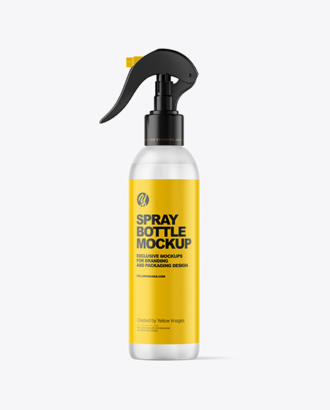 Frosted Spray Bottle Mockup