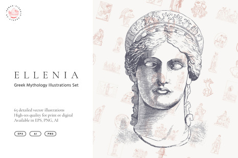Ellenia - Greek Mythology Illustrations