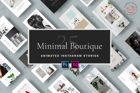 Minimal boutique - Animated Instagram Stories Templates