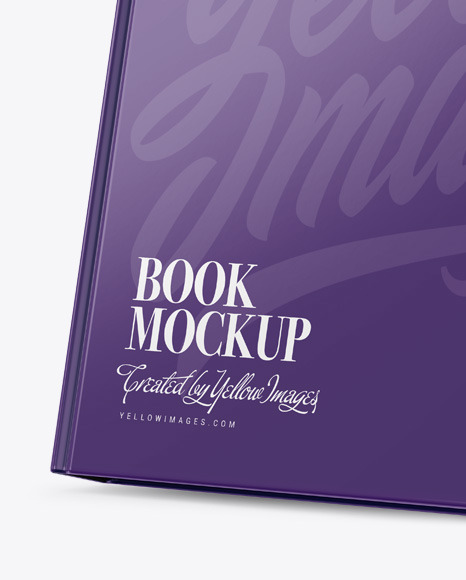 Hardcover Books w  Glossy Cover Mockup PSD #5