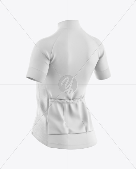 Download Women S Cycling Jersey Mockup Back View In Apparel Mockups On Yellow Images Object Mockups