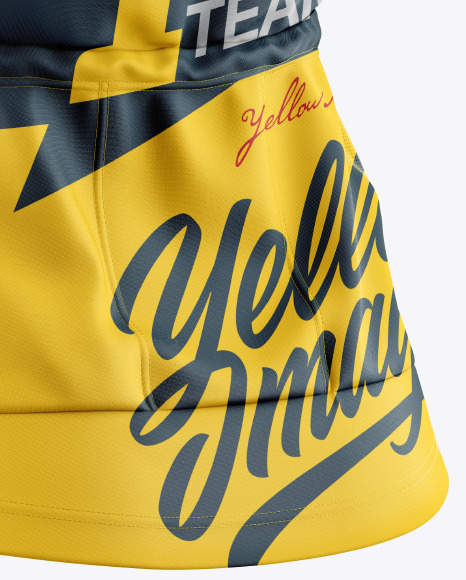 Download Women's Cycling Jersey Mockup in Apparel Mockups on Yellow ...