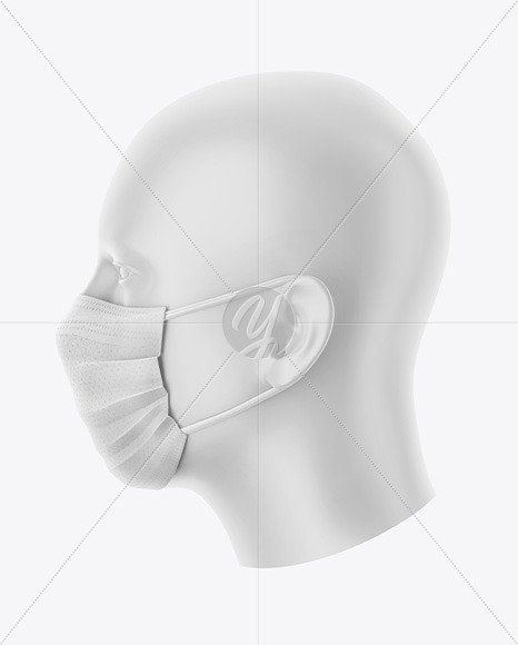 Download Face Mask Mockup In Apparel Mockups On Yellow Images Object Mockups