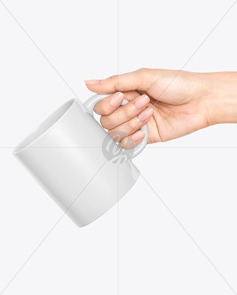 Download Matte Mug In A Hand Mockup In Cup Bowl Mockups On Yellow Images Object Mockups PSD Mockup Templates