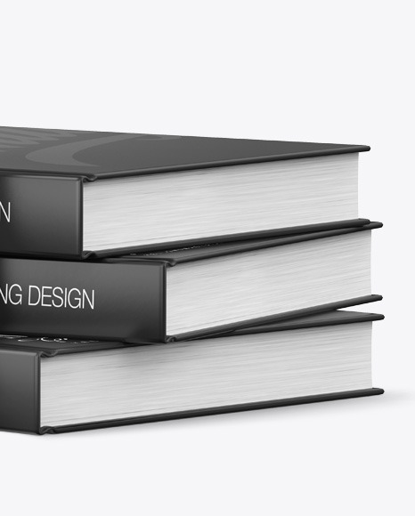 Hardcover Book w/ Matte Cover Mockup