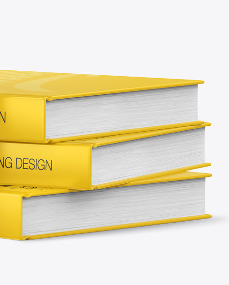 Hardcover Book w/ Matte Cover Mockup