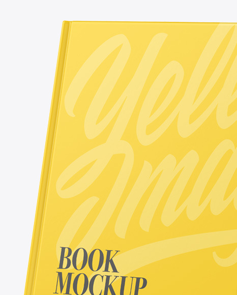 Hardcover Book w/ Matte Cover Mockup