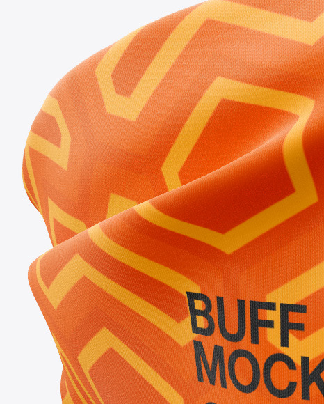 Buff Mockup Front View In Apparel Mockups On Yellow Images Object Mockups