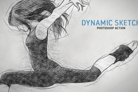 Dynamic Sketch Photoshop Action