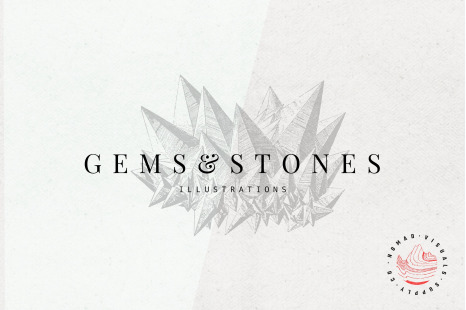 Gems &amp; Stones Geology Illustrations