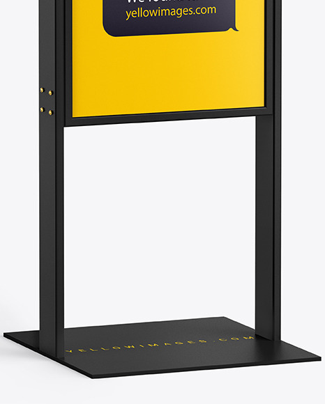 Plastic Stand Mockup PSD #1