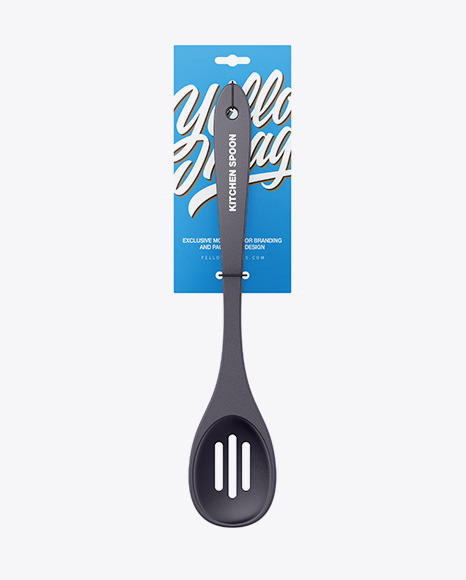 Plastic Kitchen Slotted Spoon Mockup - Free Download Images High Quality  PNG, JPG