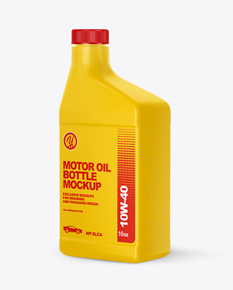 Motor Oil Bottle Mockup