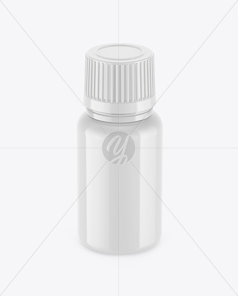 Ceramic Pills Bottle Mockup In Bottle Mockups On Yellow Images Object Mockups