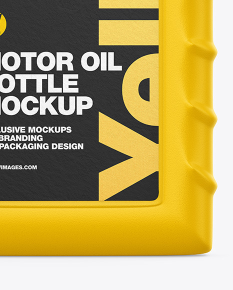 Matte Motor Oil Bottle Mockup PSD #6