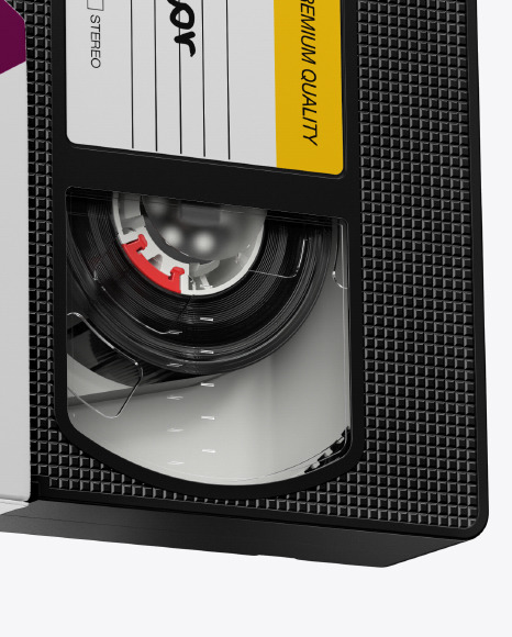 Download Vhs Cassette With Box Mockup In Box Mockups On Yellow Images Object Mockups PSD Mockup Templates