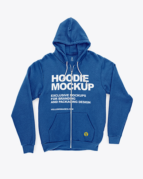 Download Full Zip Hoodie Mockup In Apparel Mockups On Yellow Images Object Mockups PSD Mockup Templates