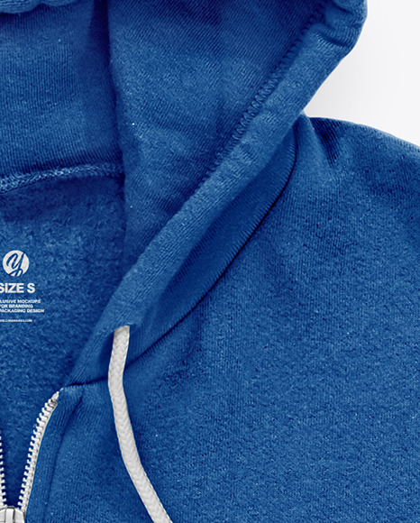 Download Full-Zip Hoodie Mockup in Apparel Mockups on Yellow Images ...