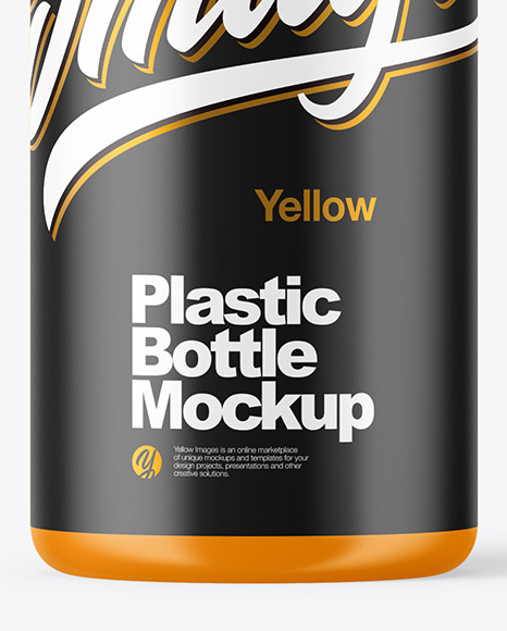 Matte Plastic Bottle Mockup PSD #1