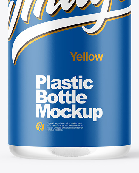 Clear Plastic Bottle Mockup PSD #1