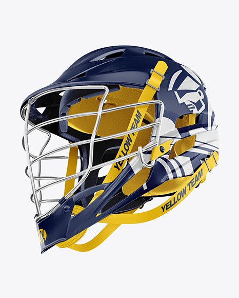 Lacrosse Helmet Mockup In Apparel Mockups On Yellow Images Object Mockups