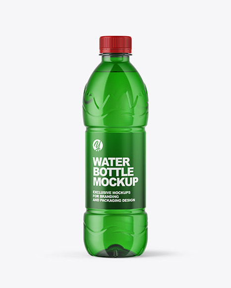 500ml Water Bottle Mockup In Bottle Mockups On Yellow Images Object Mockups