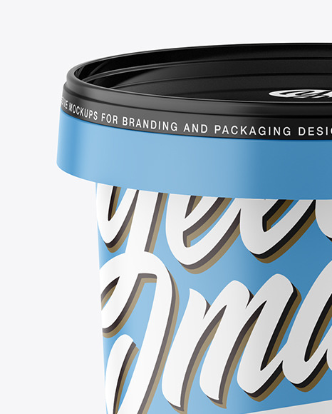 Glossy Paint Bucket Mockup - Free Download Images High Quality PNG, JPG