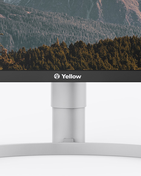 Download 27 Monitor Mockup In Device Mockups On Yellow Images Object Mockups PSD Mockup Templates