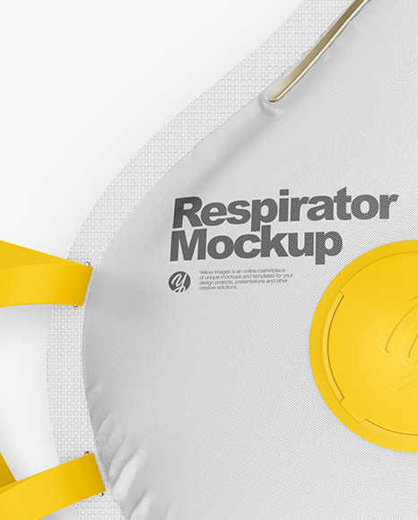 Download Free Respirator Mockup In Apparel Mockups On Yellow Images Object Mockups PSD Mockups