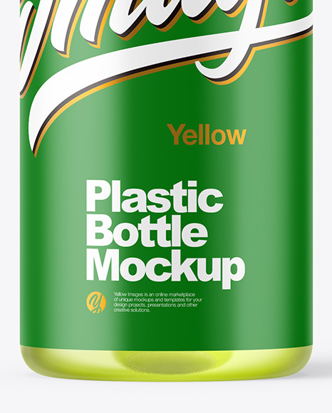Clear Plastic Bottle Mockup PSD #1