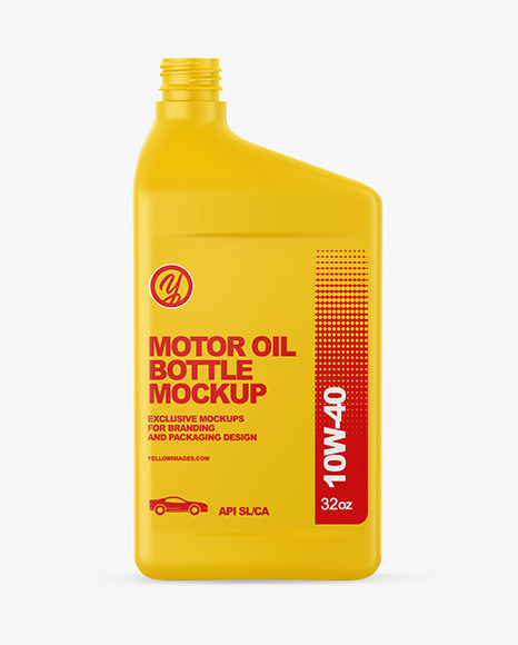 Motor Oil Bottle Mockup PSD #2