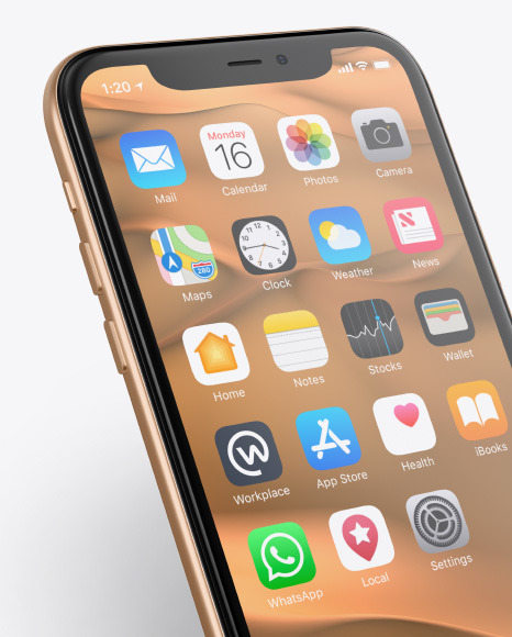 Apple Iphone 11 Pro Mockup In Device Mockups On Yellow Images Object Mockups