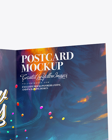 Download Postcard Mockup In Free Mockups On Yellow Images Object Mockups PSD Mockup Templates