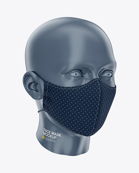 Download Face Mask Mockup In Apparel Mockups On Yellow Images Object Mockups