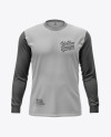 Men's Jersey With Long Sleeve Mockup
