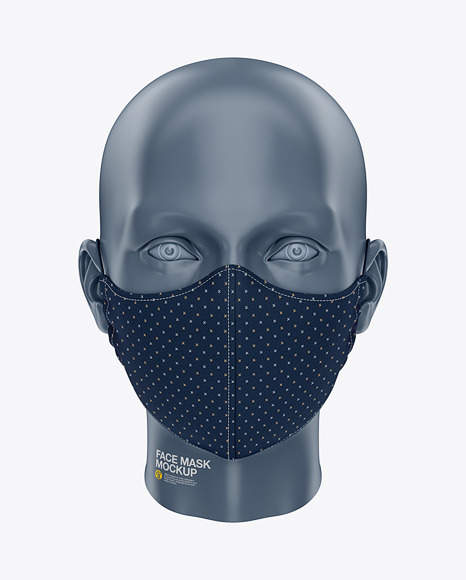 Download Face Mask Mockup In Apparel Mockups On Yellow Images Object Mockups