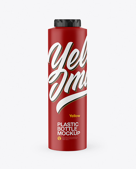Matte Plastic Bottle Mockup