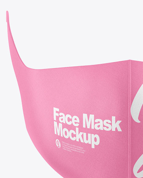 Download Face Mask Mockup In Apparel Mockups On Yellow Images Object Mockups